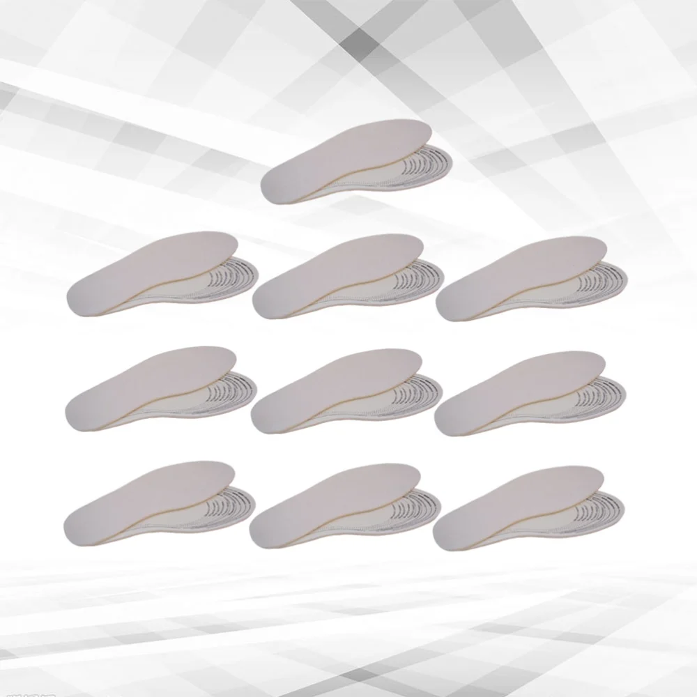 5Pairs of  Thickened Warm Insoles Scalable Wool Shoe Inserts Warm Absorbant Deodorization Shoe Pads for Winter Size 36-46