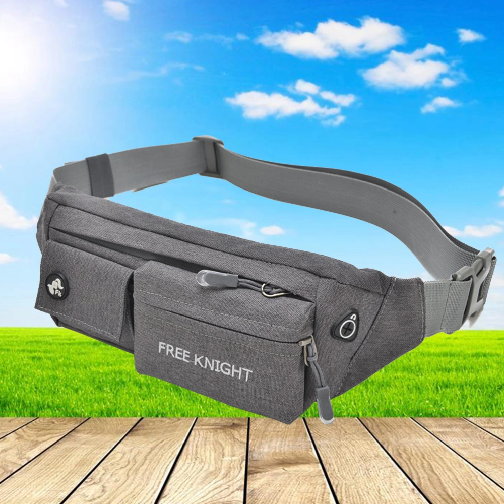 Outdoor Casual Sports Waist Bag Workout Fanny Pack Bag for Jogging Walking Hiking Climbing Camping (Grey)