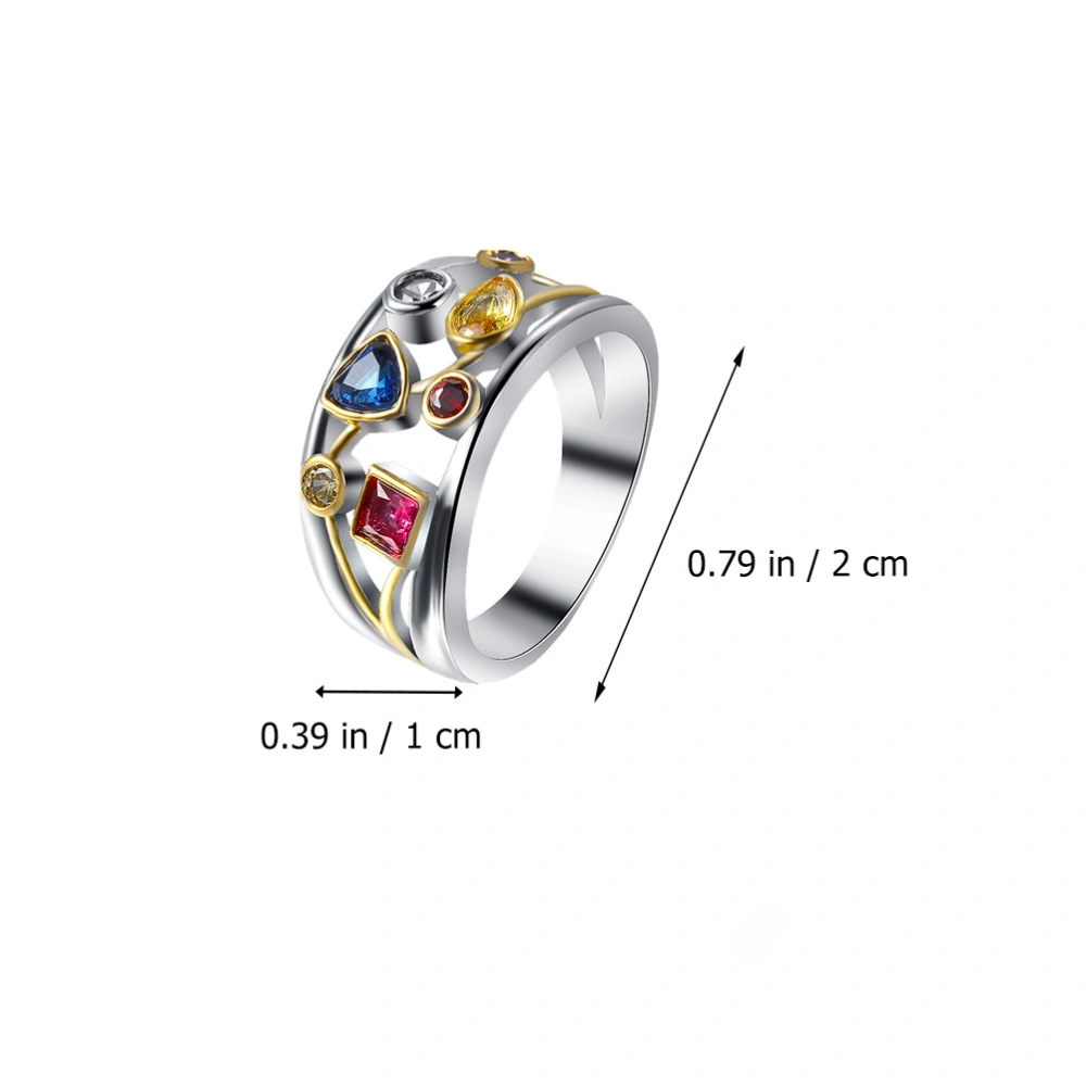 1pc Retro Finger Ring Creative Irregular Ring Christmas Gift Wedding Ring