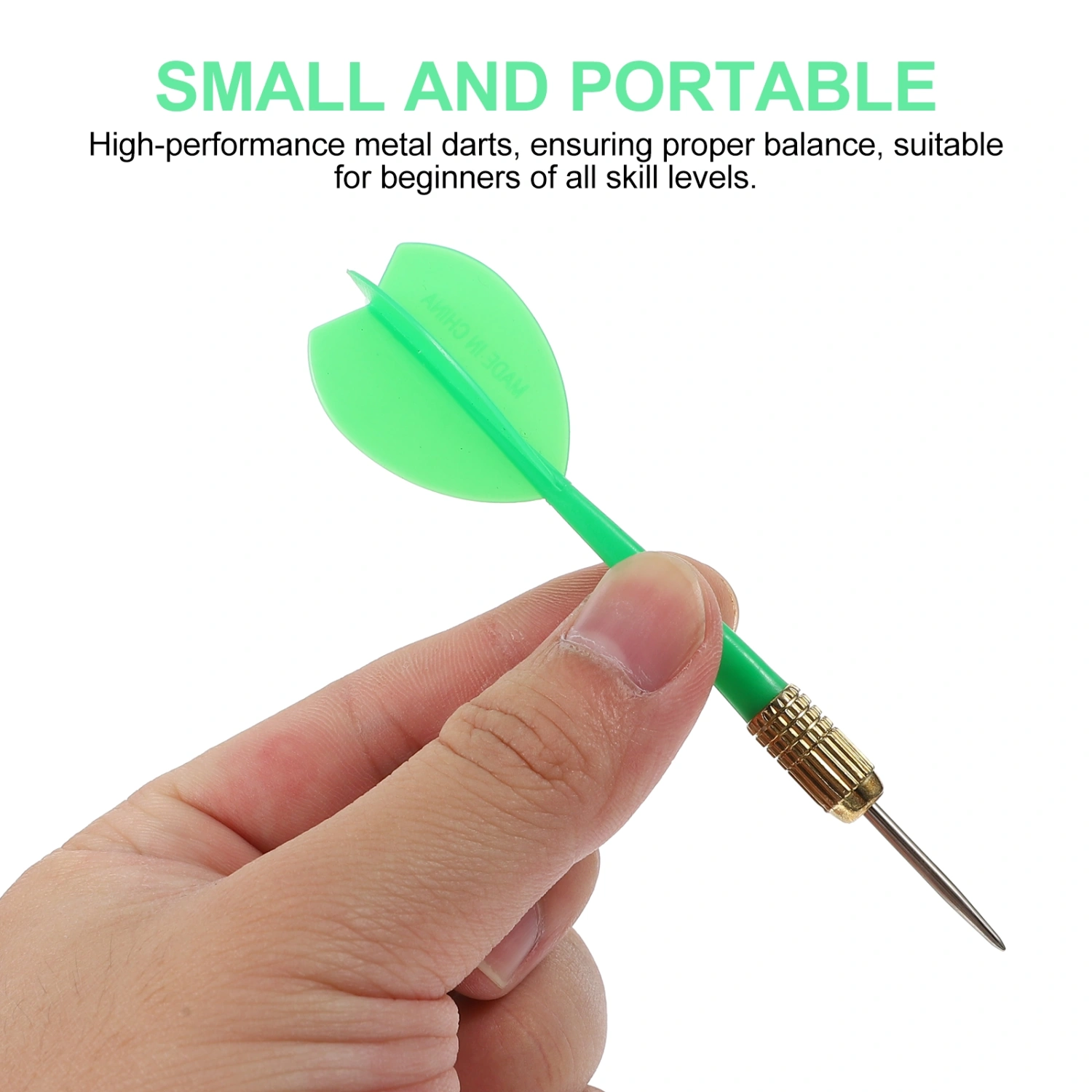 5pcs Metal Dart Needles Plastic Dart Tips Throwing Metal Tips (Random Color）
