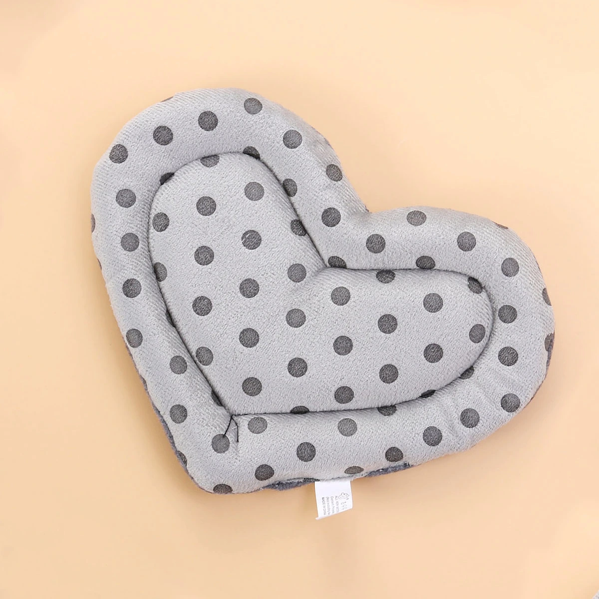 Mini Warm Sleep Pet Cushion Pad Heart Shaped Bed Cage for Hamster/Hedgehog/Squirrel/Mice/Rats/Small Animals (Grey)