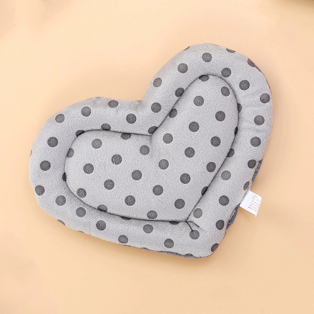 Mini Warm Sleep Pet Cushion Pad Heart Shaped Bed Cage for Hamster/Hedgehog/Squirrel/Mice/Rats/Small Animals (Grey)