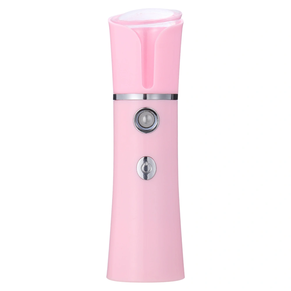 1Pc USB Charging Hydrator Nano Spray Face Evaporator Handheld Cold Spray Face Humidifier (Pink)