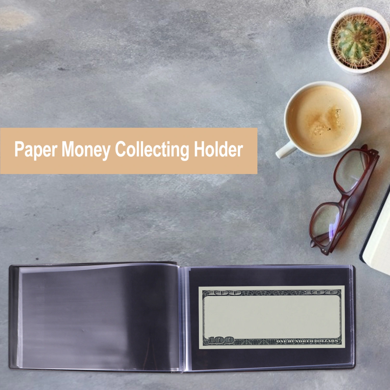 30 Pages Banknote Currency Collection Album Paper Money Pocket Cash Collecting