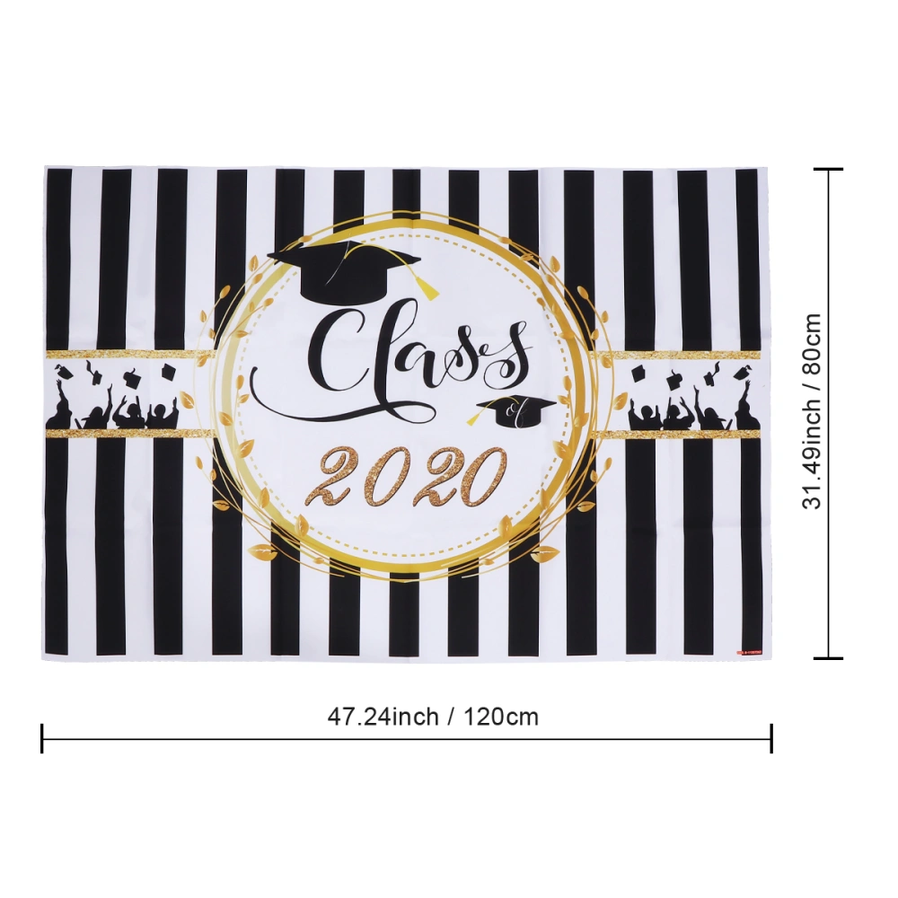 1pc 2020 Graduation Day Banner Party Poster Graduation Evenings Decor Grad Party Photography Props Backdrop