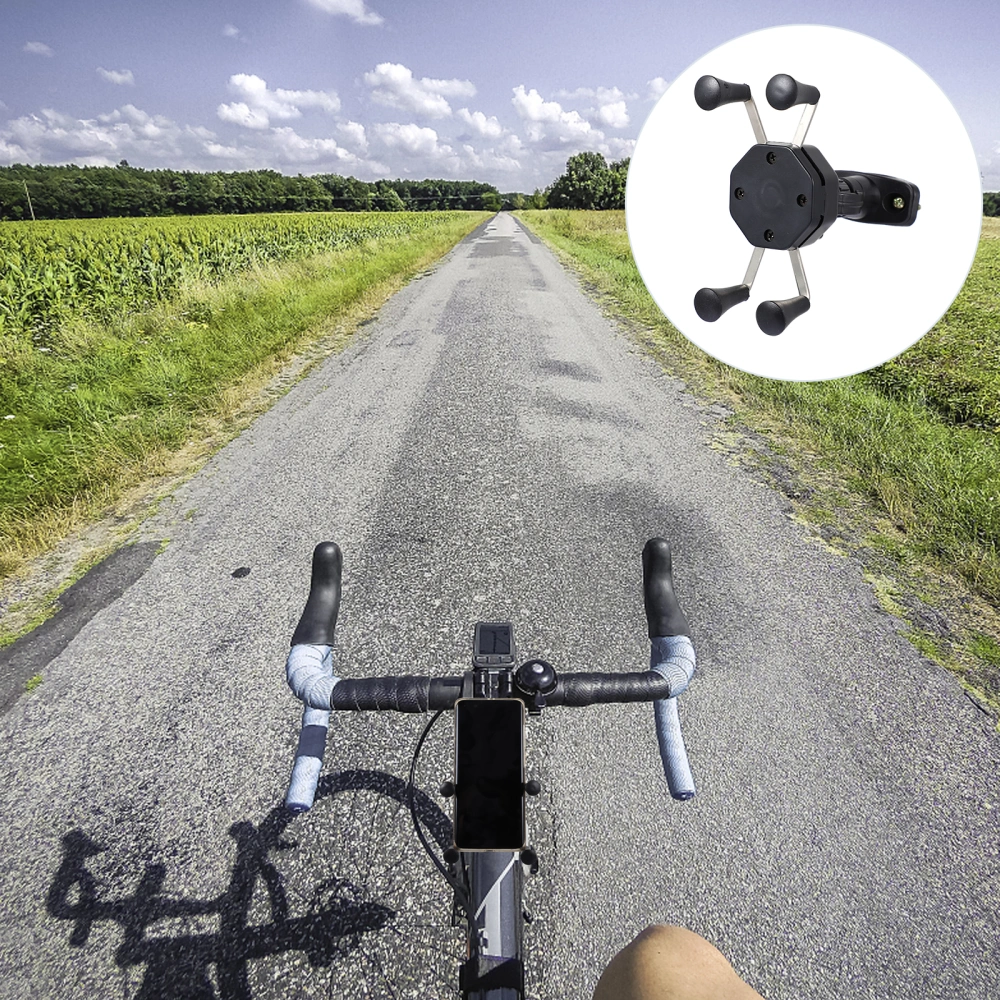 1pc Bike Phone Mount Anti-Shaking Cellphone Stand Universal Handlebar Holder