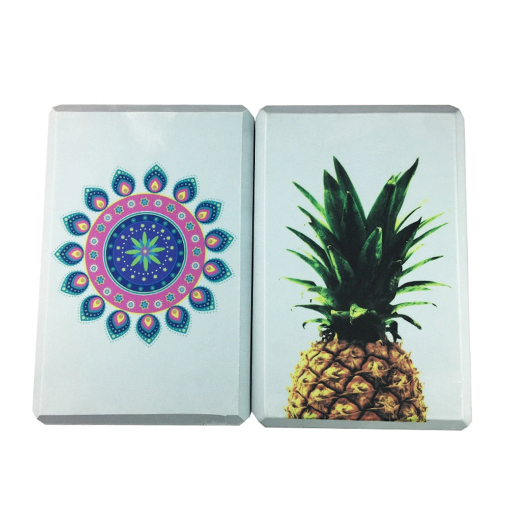 1pc High-density Yoga Blocks Bricks Versatile EVA Yoga Blocks Yoga Practice Auxiliary Tool (Random Pattern)