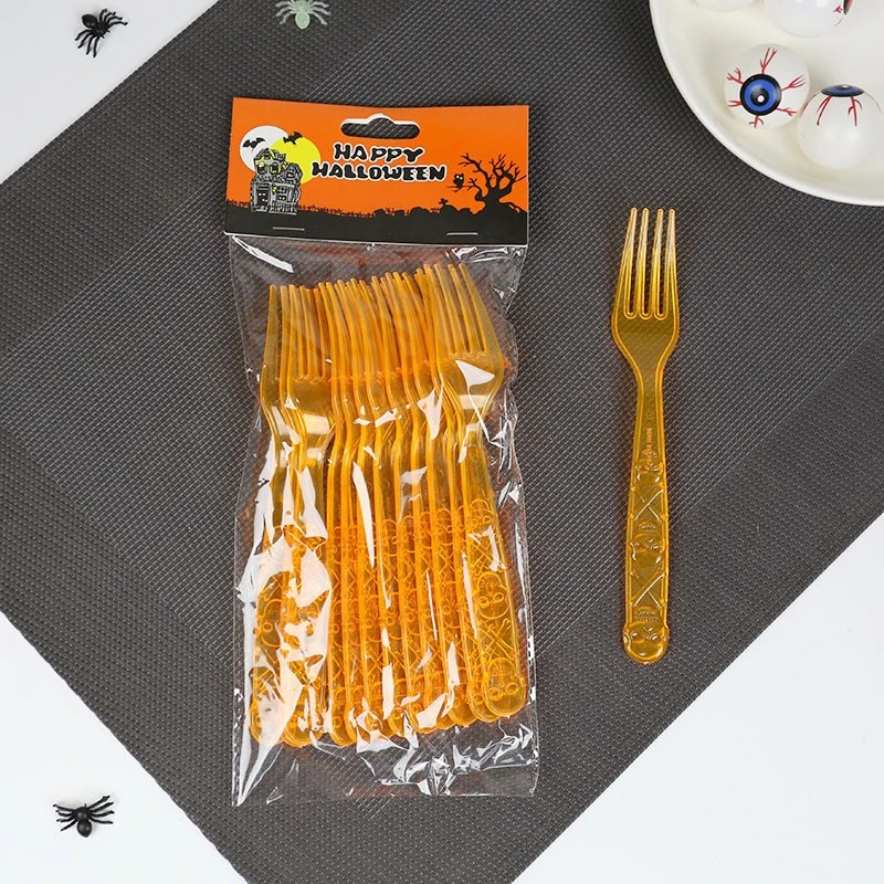 12pcs Party Serving Flatware Gathering Plastic Cutlery Table Cake Utensils