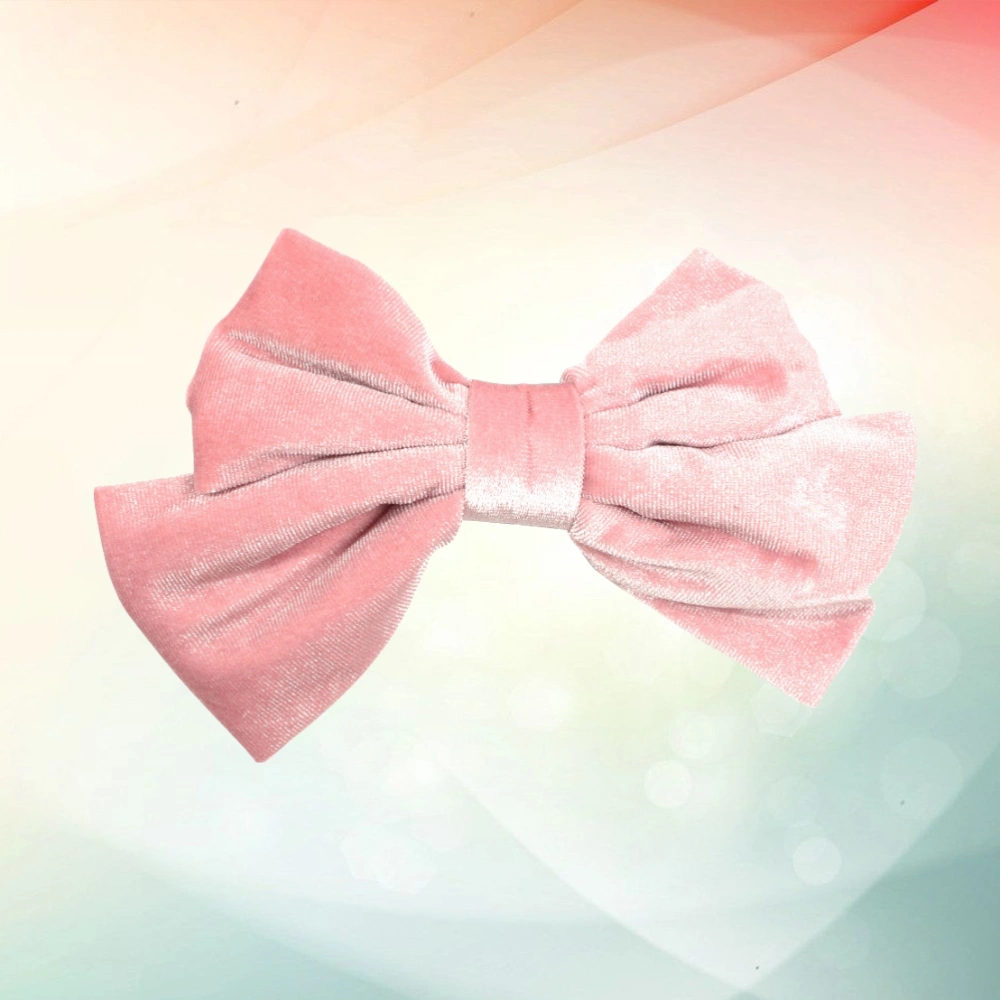 Adorable Bowknot Hairpins Fashion Hair Clip Pretty Barrette Fashion Hair Accessory for Woman Girl Lady (Pink)