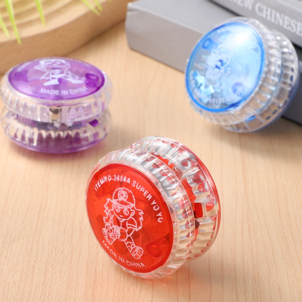 3 Pcs Kids Yo-yo Balls Light Up Flashing Responsive Balls Yo Yo Toys Party Favors for Kids Beginners