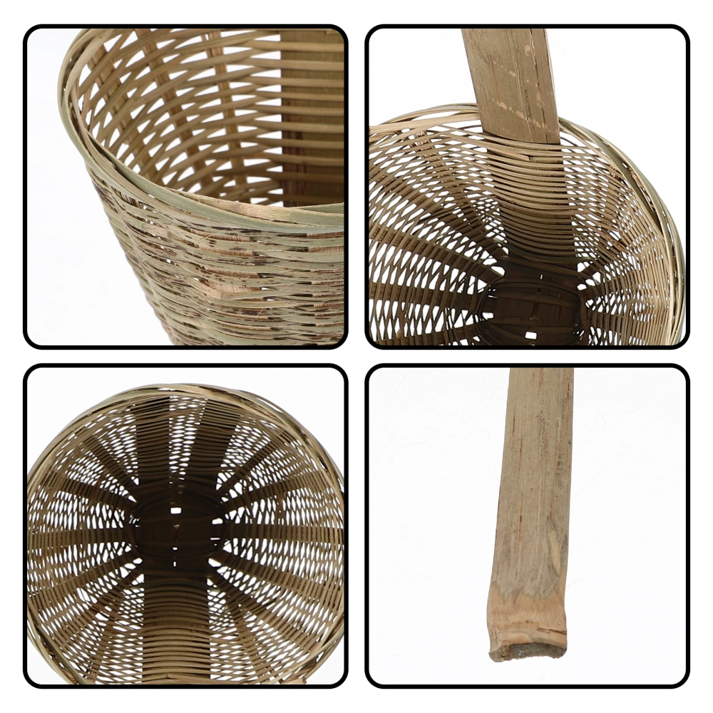 Bamboo Spoon Food Strainer Bamboo Woven Colander Food Colander Hot Pot Strainer