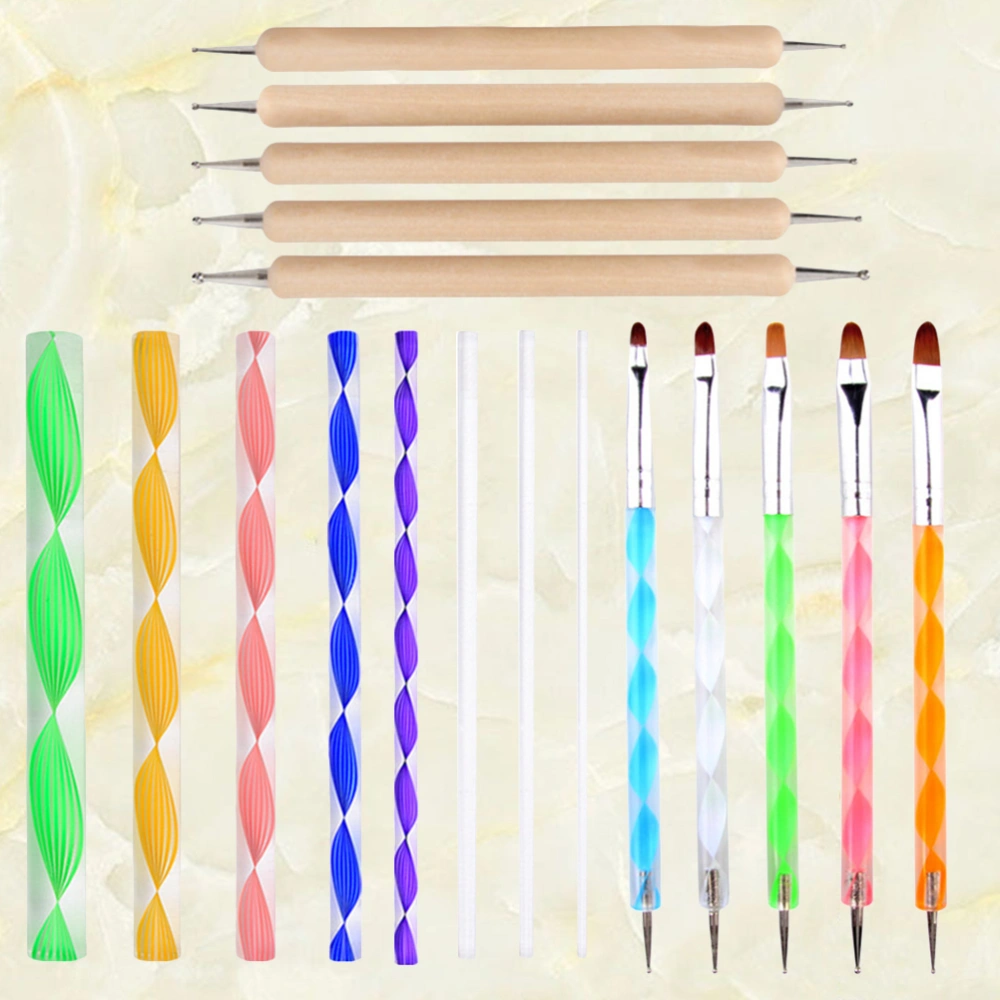 18pcs Mandala Drawing Tools Portable Painting Drawing Tools Pen Dotting Tools Brushes Mandala Stencil Ball Stylus Paint Mandala Art Supplies for Students