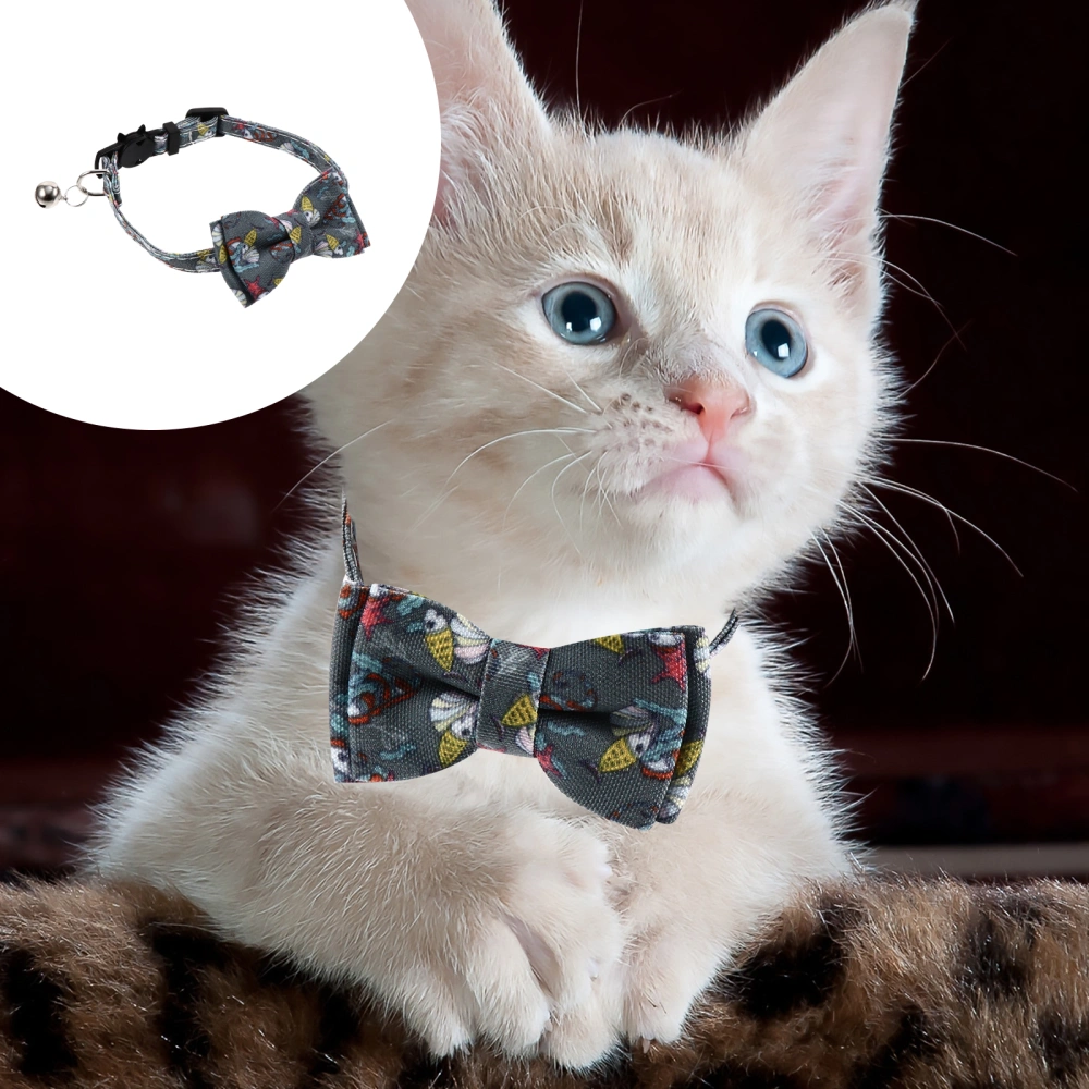 Kitten Collar Cat Bowtie Collar Pet Cat Photo Prop Colorful Cat Necklace