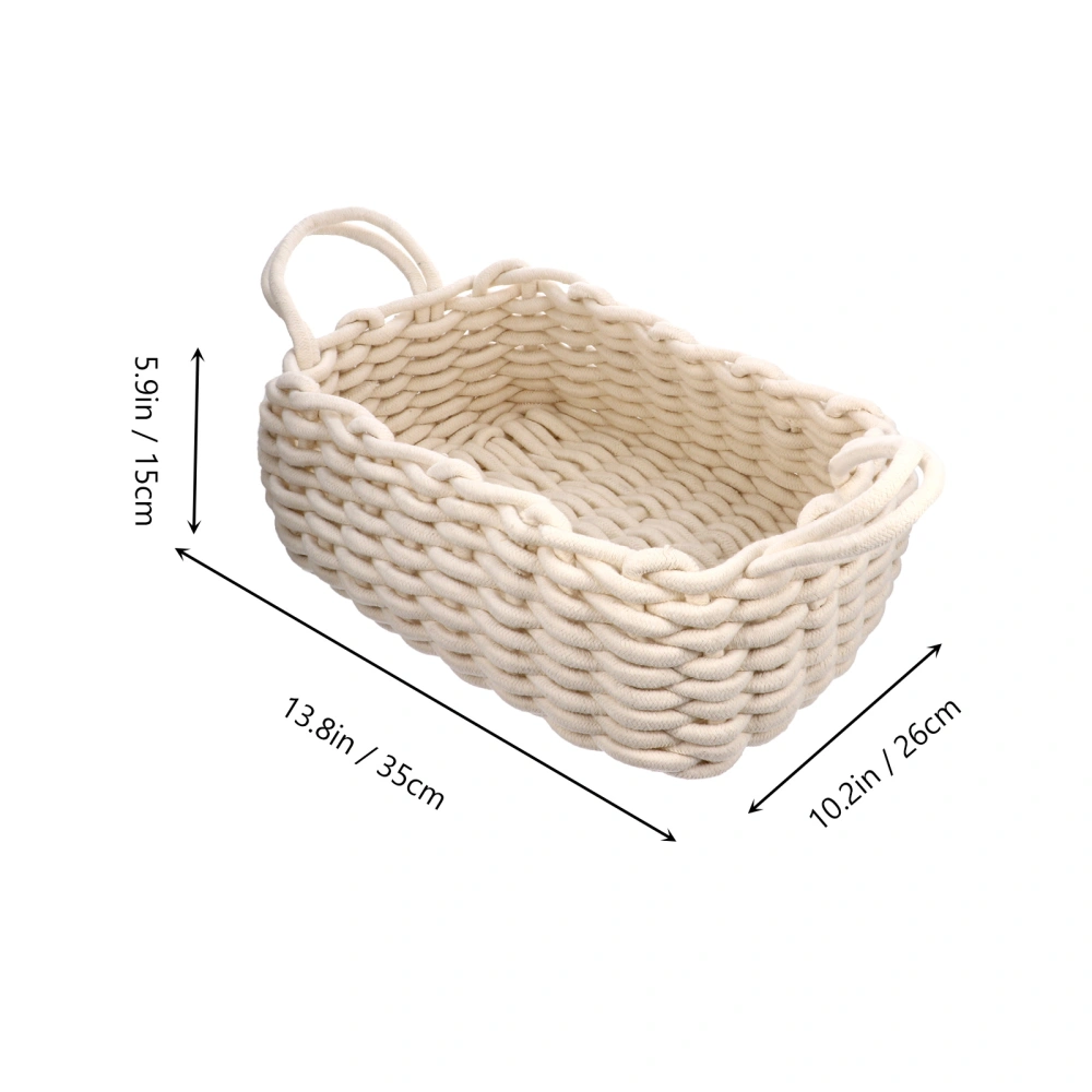 Cotton Thread Basket Decorative Home Storage Bin Basket Organizer Decoration