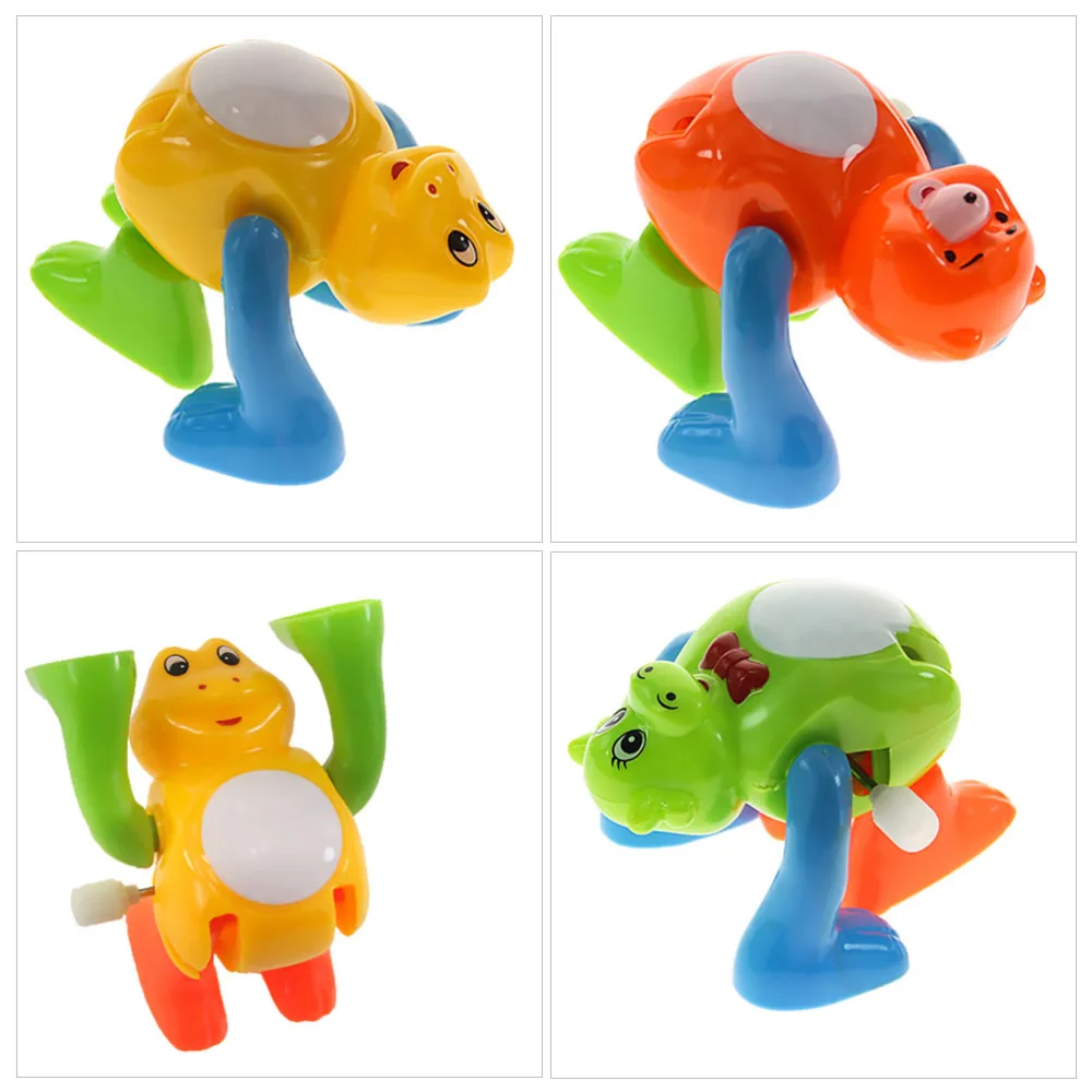 4Pcs Clockwork Animals Toys Funny Kids Windup Somersault Playthings Mixed Styles