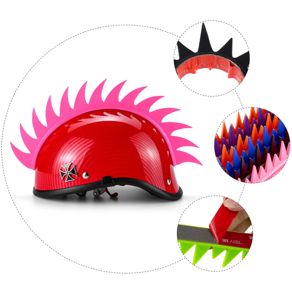 Motorcycle Helmet Cockscomb Decor Helmet Decor Helmet Ornament (Random Color)