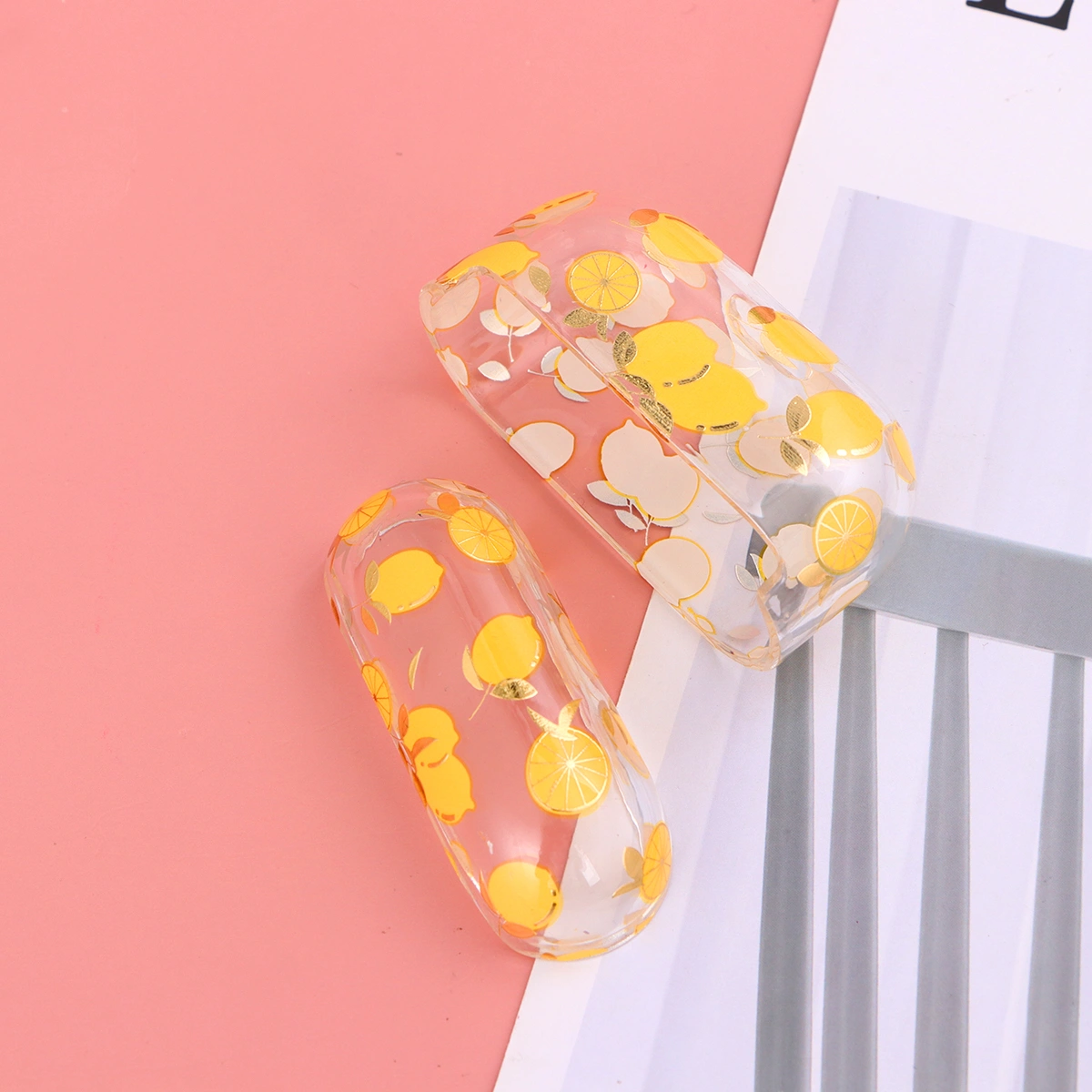 1Pc Lemon Case compatible for Airpods Pro Lemon Protective Cover compatible for Airpods Transparent Cover Compatible compatible for Airpods Pro