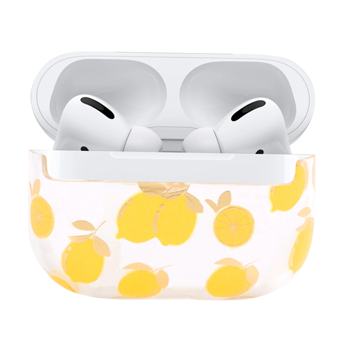 1Pc Lemon Case compatible for Airpods Pro Lemon Protective Cover compatible for Airpods Transparent Cover Compatible compatible for Airpods Pro