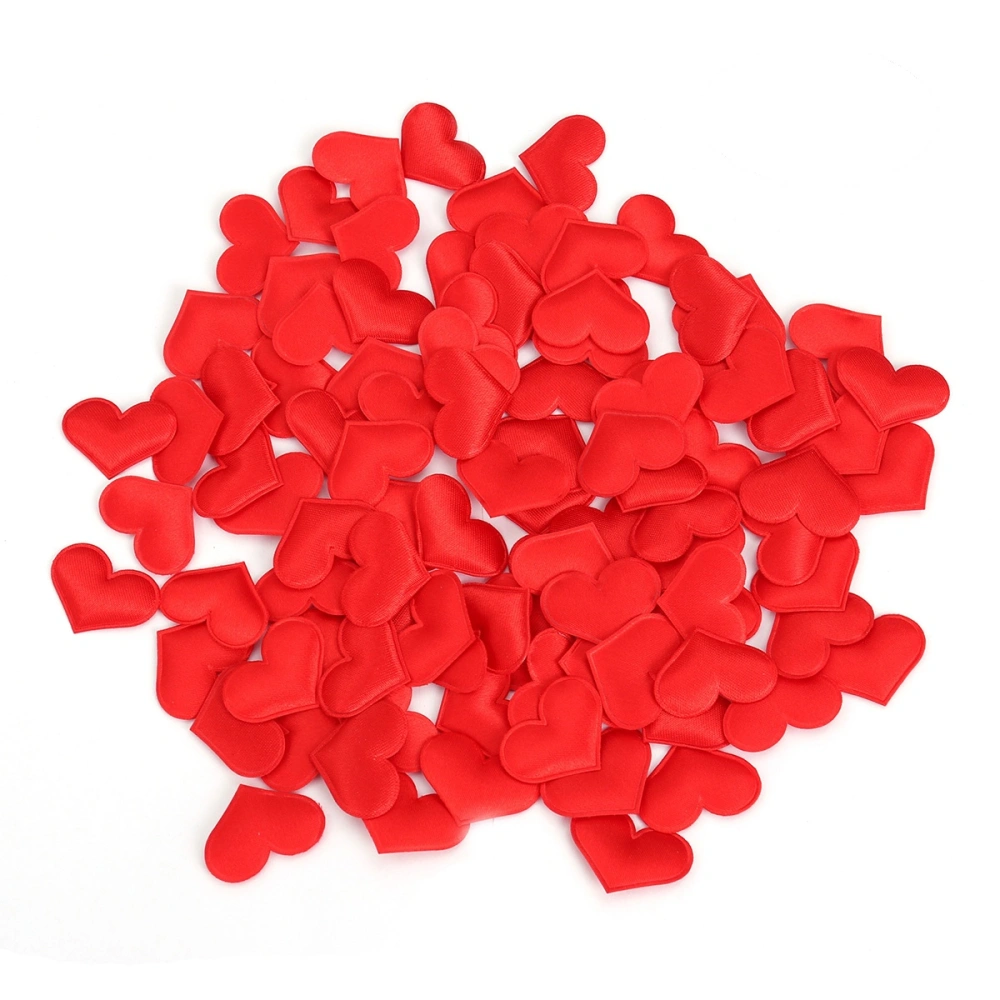 600pcs Artificial Petals Love Heart Fake Sponge Heart Party Supplies Wedding Engagement Table Confetti Decoration (Red)