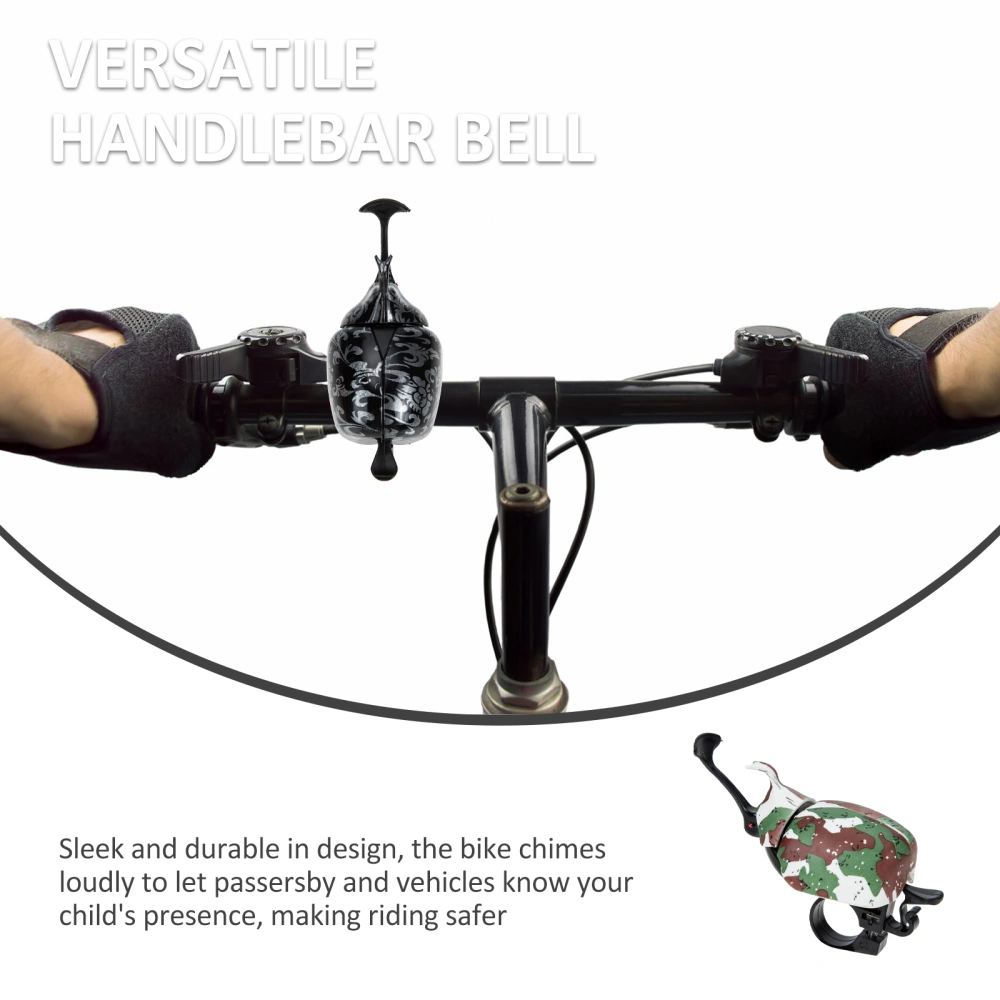 Creative One-horned Designed Bike Bell Mountain Bike Handle Bell for Outdoor