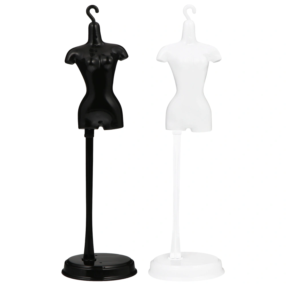 2pcs Mini Doll Dress Supporting Rack Mannequin Model Stand Accessories