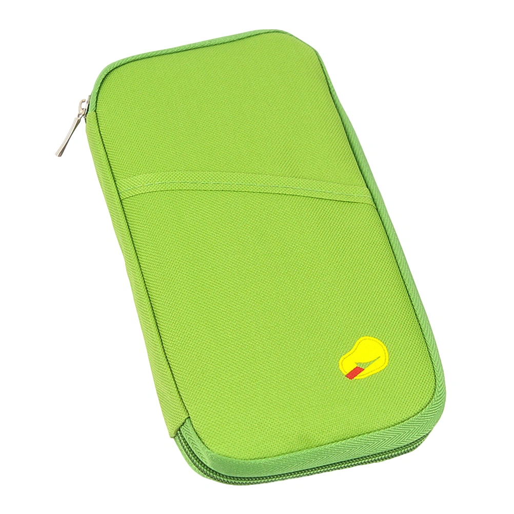 1PC Multifunction Travel Bag Passport Pouch ID Credit Wallet Cash Holder Case (Green, Size S)
