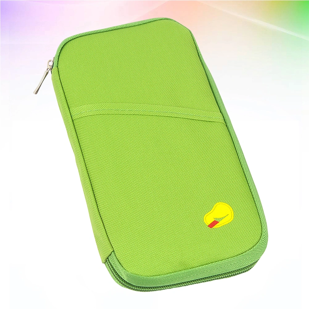1PC Multifunction Travel Bag Passport Pouch ID Credit Wallet Cash Holder Case (Green, Size S)