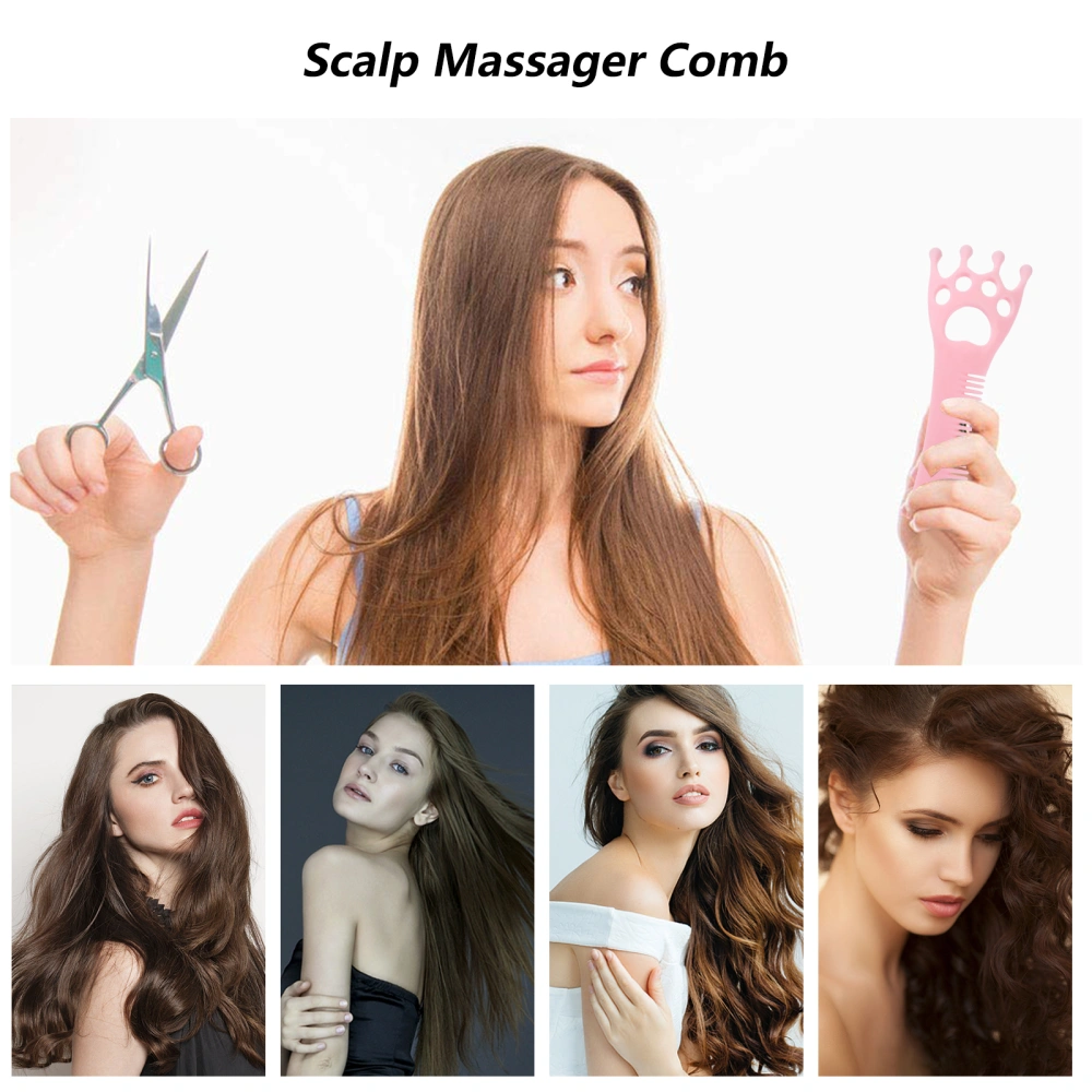 1pc Multifunctional Massage Comb Head Hair Massage Comb Hairdressing Comb