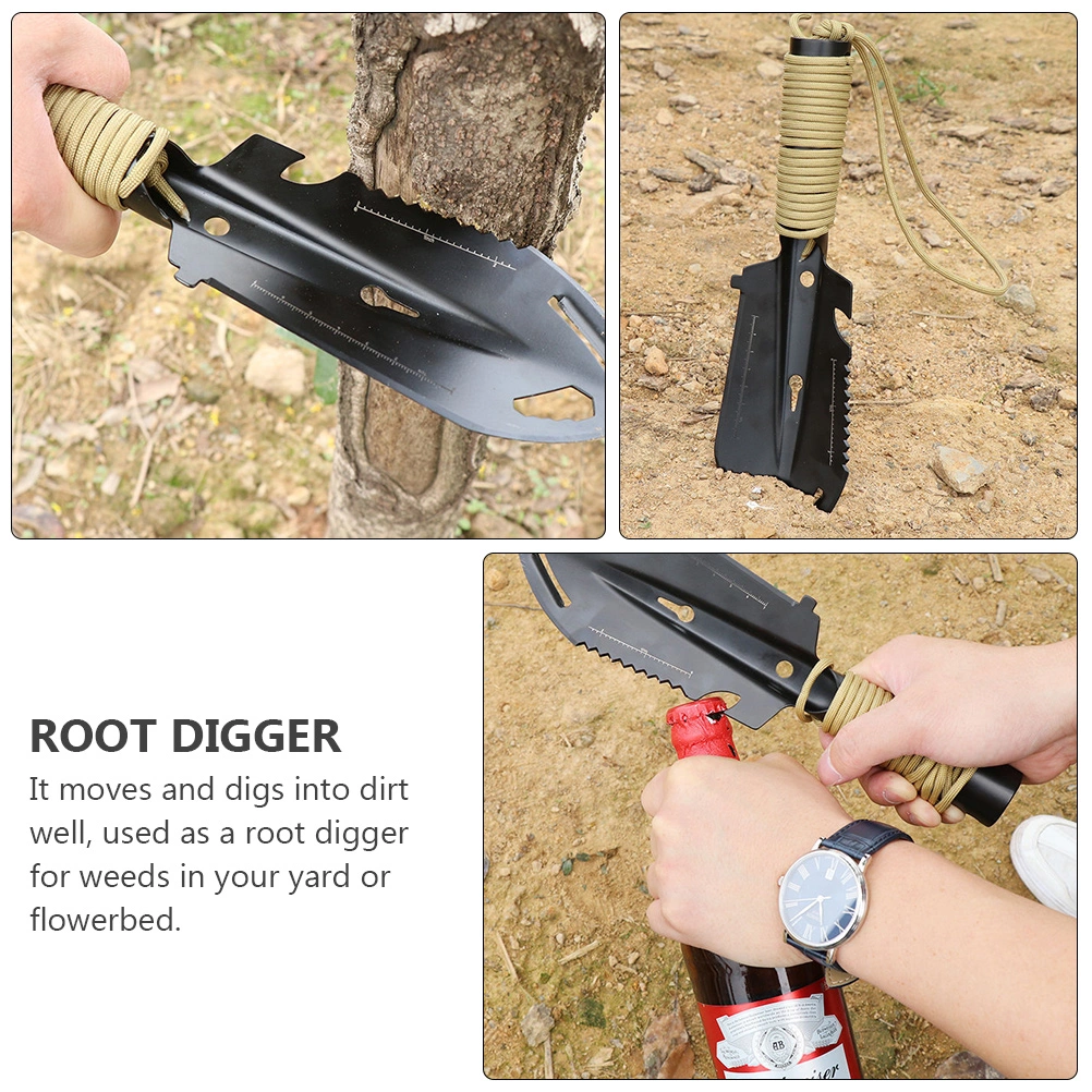 Portable Shovel Multifunctional Steel Shovel Survival Shovel for Camping