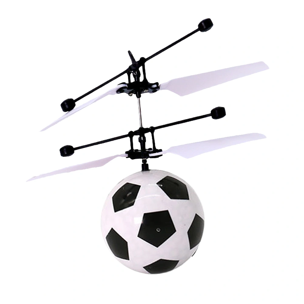 Flying Ball RC Infrared Induction Helicopter Ball Built-in Shinning Color Changing LED Lighting Without for Kids Children (Football)