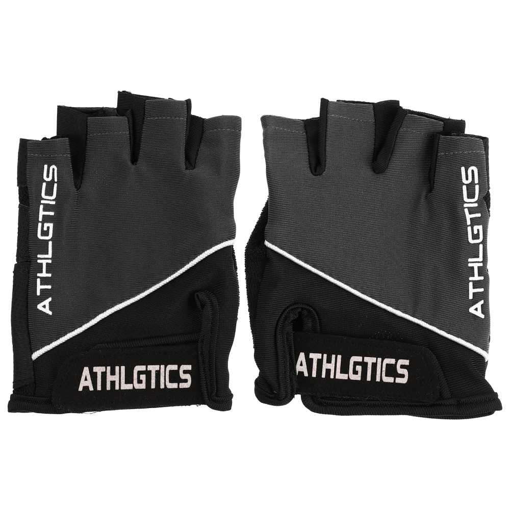 1 Pair Half Finger Anti-Slip Gloves Bike Gloves Breathable Fitness Gloves