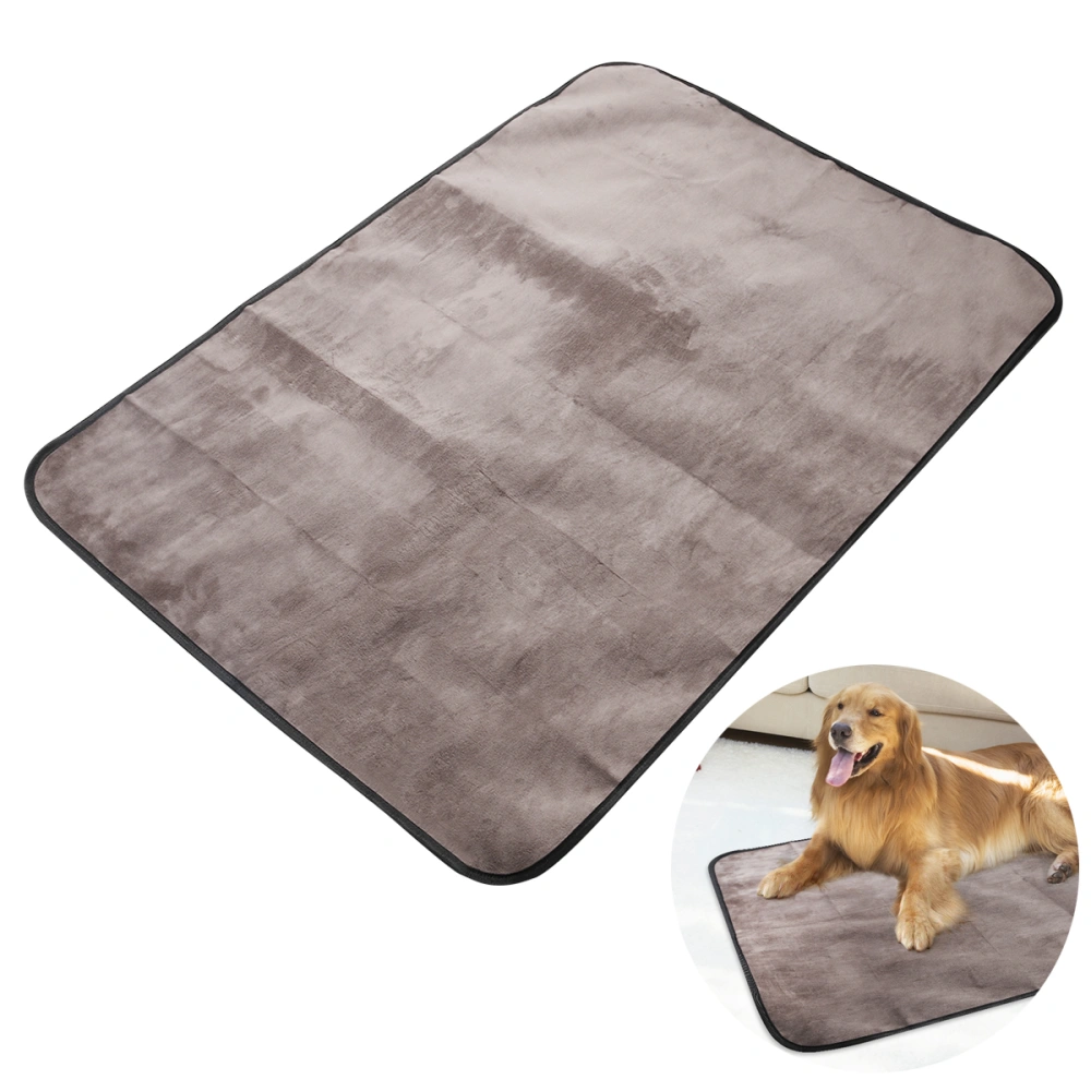 UEETEK Multifunctional Waterproof Pet Blanket 100*70CM Microplush Collapsible Pets Plush Mat Outdoor for Dog Puppy Cat Kitt (Black)