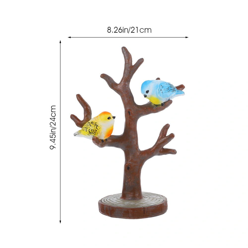 1pc Home Keyring Storage Rack Jewelry Display Stand Tree Shaped Resin Ornament