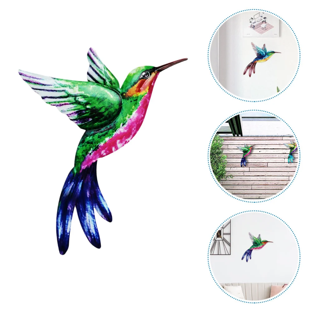 Realistic Hummingbird Wall Art Wall Hanging Ornament for Living Room Bedroom