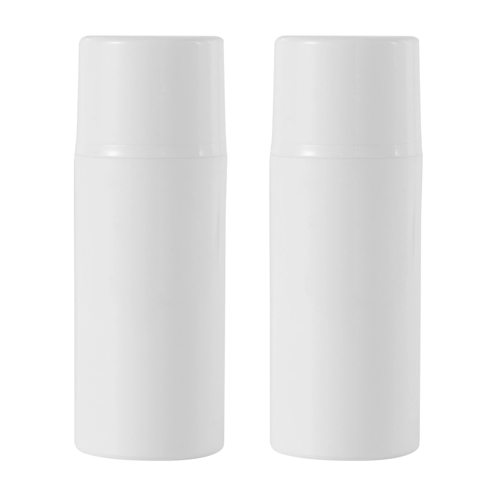 3pcs Press Bottle Plastic Subpackaging Bottle Dispenser White Container Portable Lotion Bottle for Travel Home (80ML)