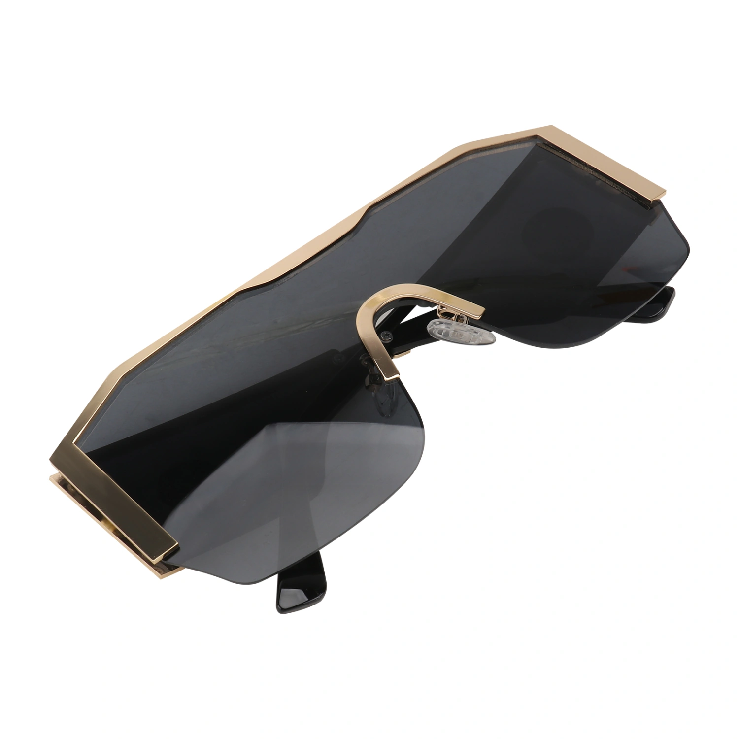 1 Pair of Conjoined Lenses Sunglasses Rimless Eyeglasses Male Eyewear Prop