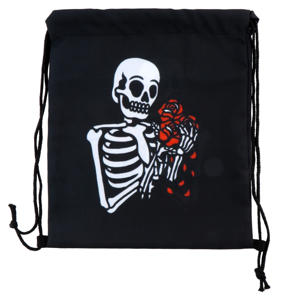 1Pc Halloween Bag Drawstring Bag Printed Bag Storage Pouch Draw String Bag