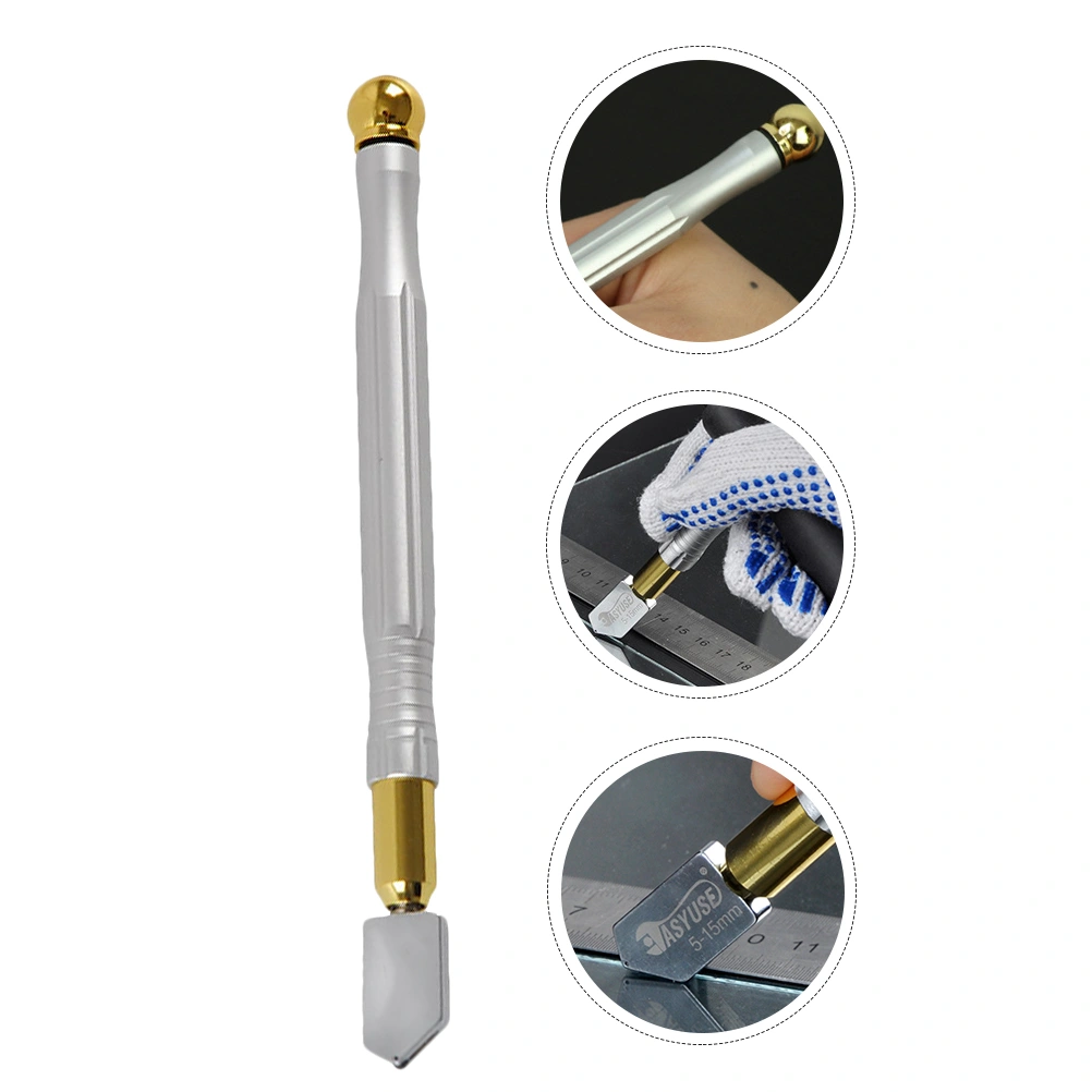 1pc 5-15mm Diamond Glass Cutter Tile Cutting Tool Rolling Design Glass Cutter