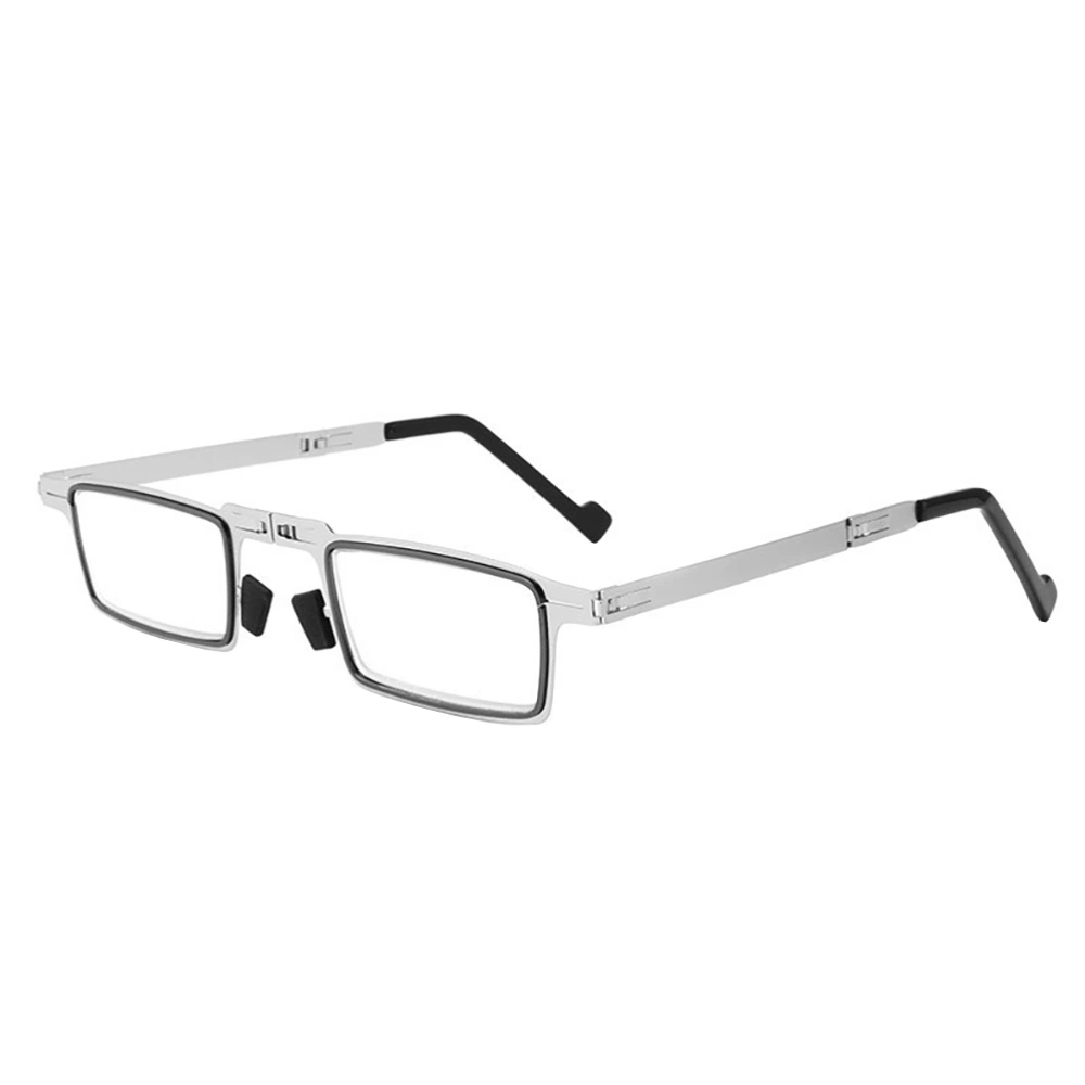 1 Pair Compact Folding Reading Glasses with Blue Light Blocking Function (+1)