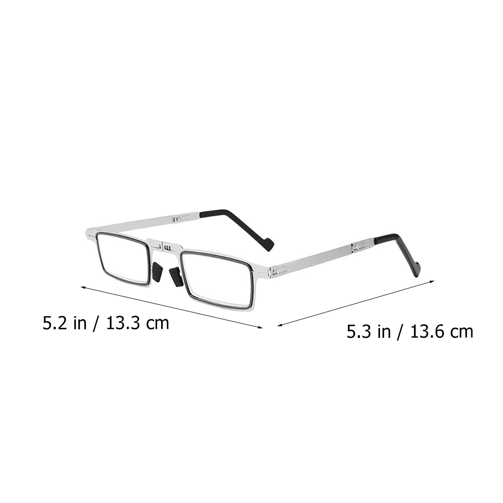 1 Pair Compact Folding Reading Glasses with Blue Light Blocking Function (+1)