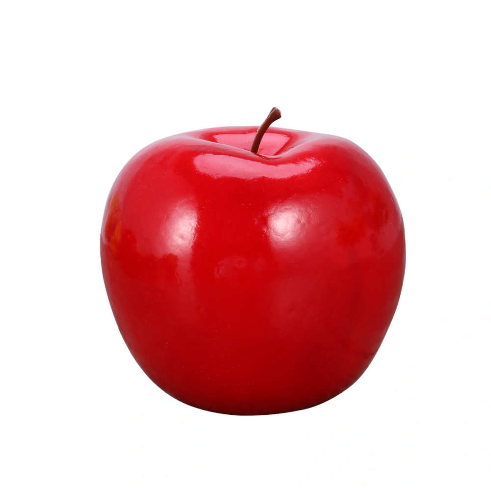 Fruit Photo Props Education Display Props Creative Gift Plastic Artificial Home Wedding Showcase Decorations (Red Apple)