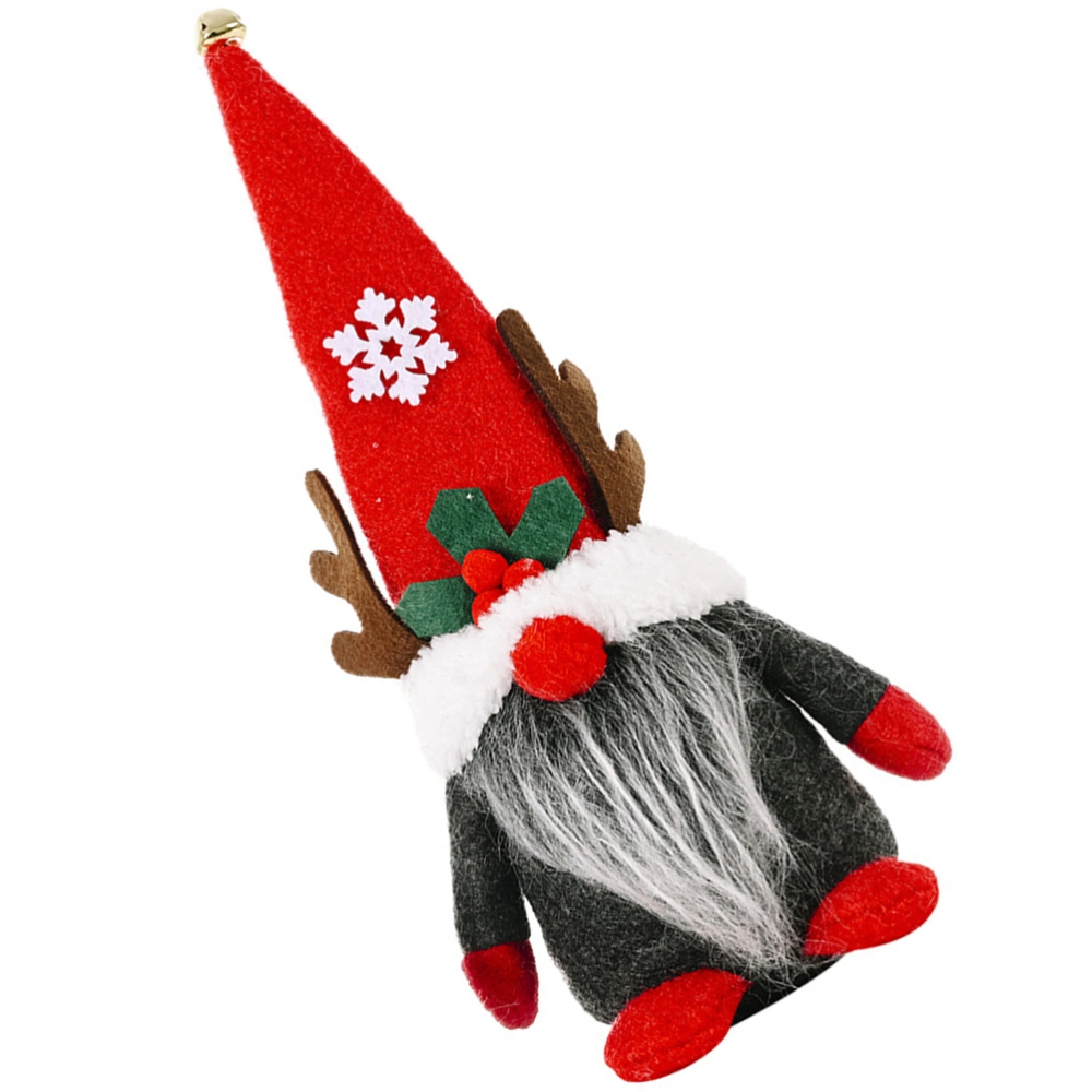 1pc Christmas Doll Gnome Small Xmas Non-woven Gnome Tabletop Ornament Doll