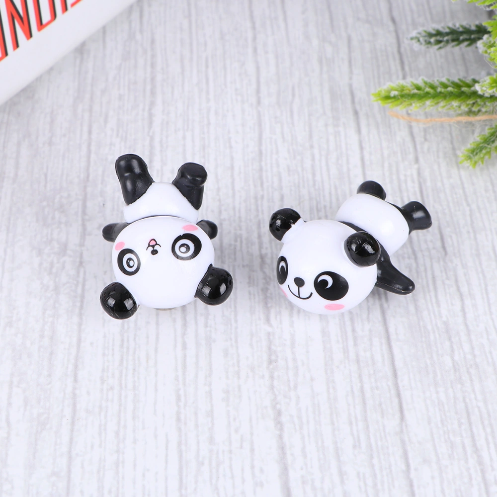 6Pcs Lovely Panda Shaped Fridge Magnet Magnet Stickers Lovely Plant Resin Refrigerator Magnets for Home Decoration(Random Style)