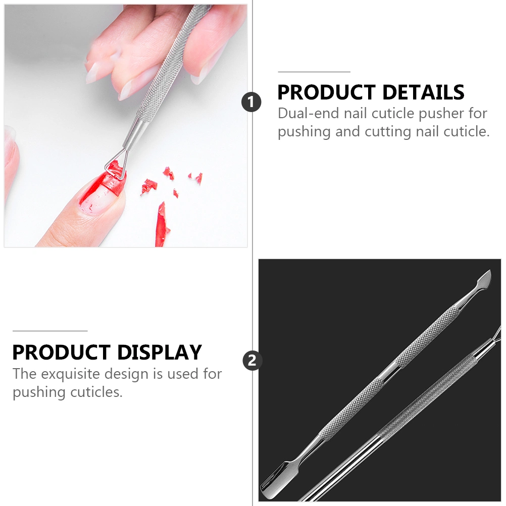 1 Set Nail Cuticle Remover Stainless Steel Nail Cuticle Pusher Manicure Tools