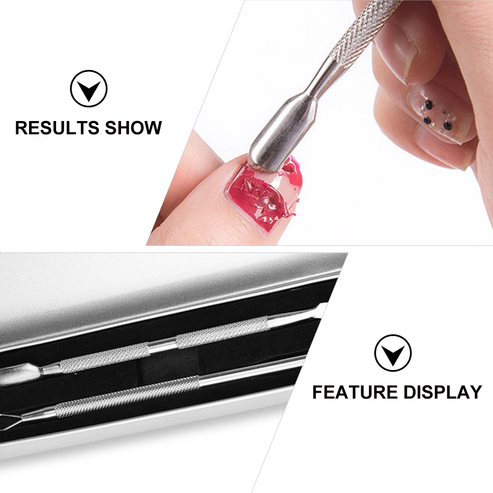 1 Set Nail Cuticle Remover Stainless Steel Nail Cuticle Pusher Manicure Tools