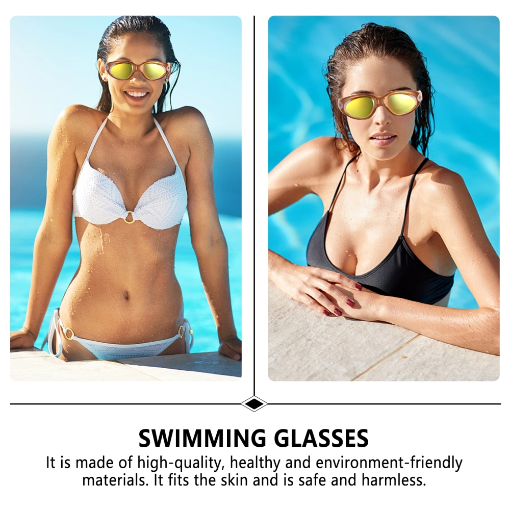 High-grade Anti-fog Large-framed Adult Swimming Goggle Wide View Swimming Glasses