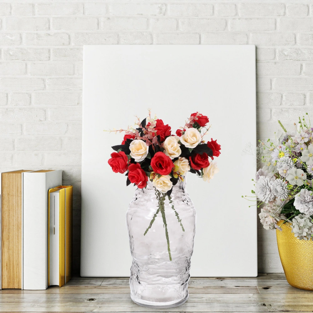 Glass Vase Flower Vase Decor for Wedding Dinner Table Living Room Office