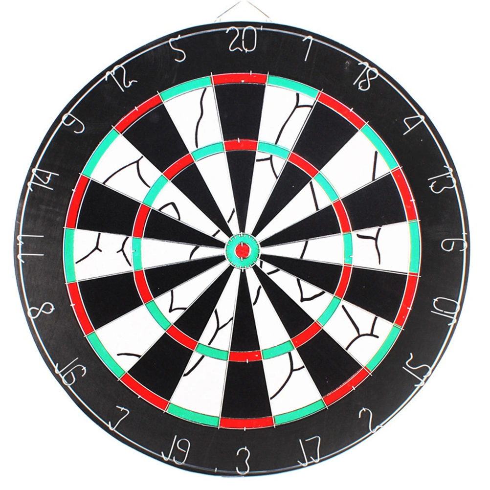 12 inch Flocking Dart Board with 2pcs Darts Leisure Game Dartboard Set Board Games Kids Adults Toy Gift for Office Home Outdoor (Random Color and Style)