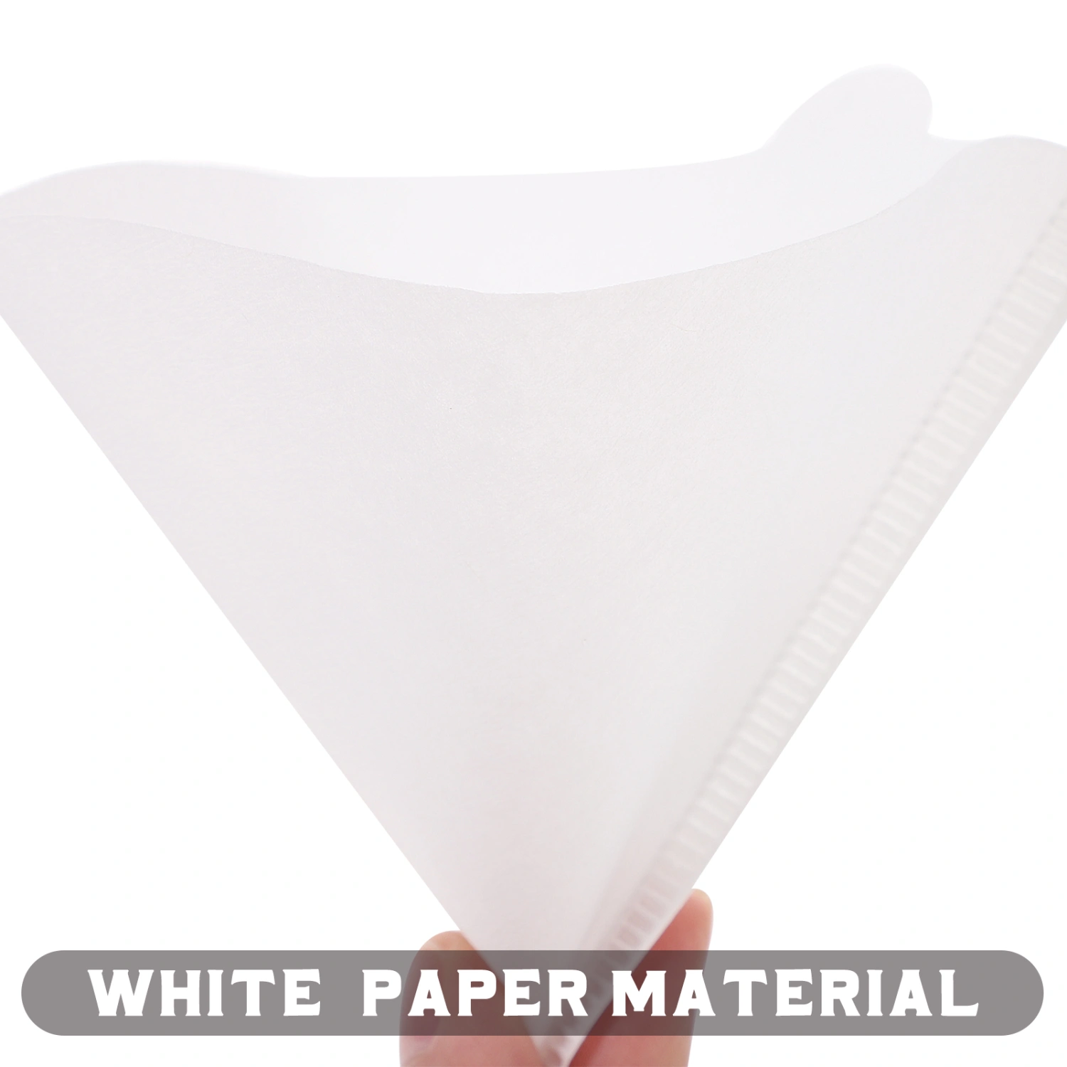 100Pcs Coffee Cone Filter Coffee Filtering Paper Espresso Cone Filter Paper Coffee Filter Holder