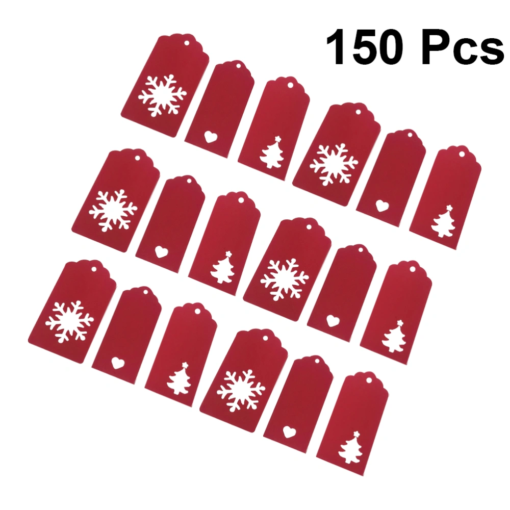 150pcs Christmas Theme Hanging Tags Creative Hanging Decoration Hanging Ornament Xmas Tree Hanging Decor for Festival Party